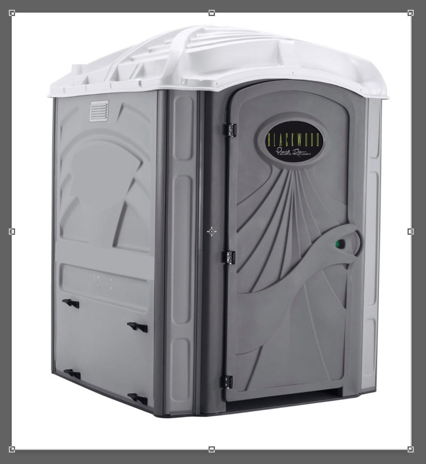 Gray Blackwood ADA portable restroom
